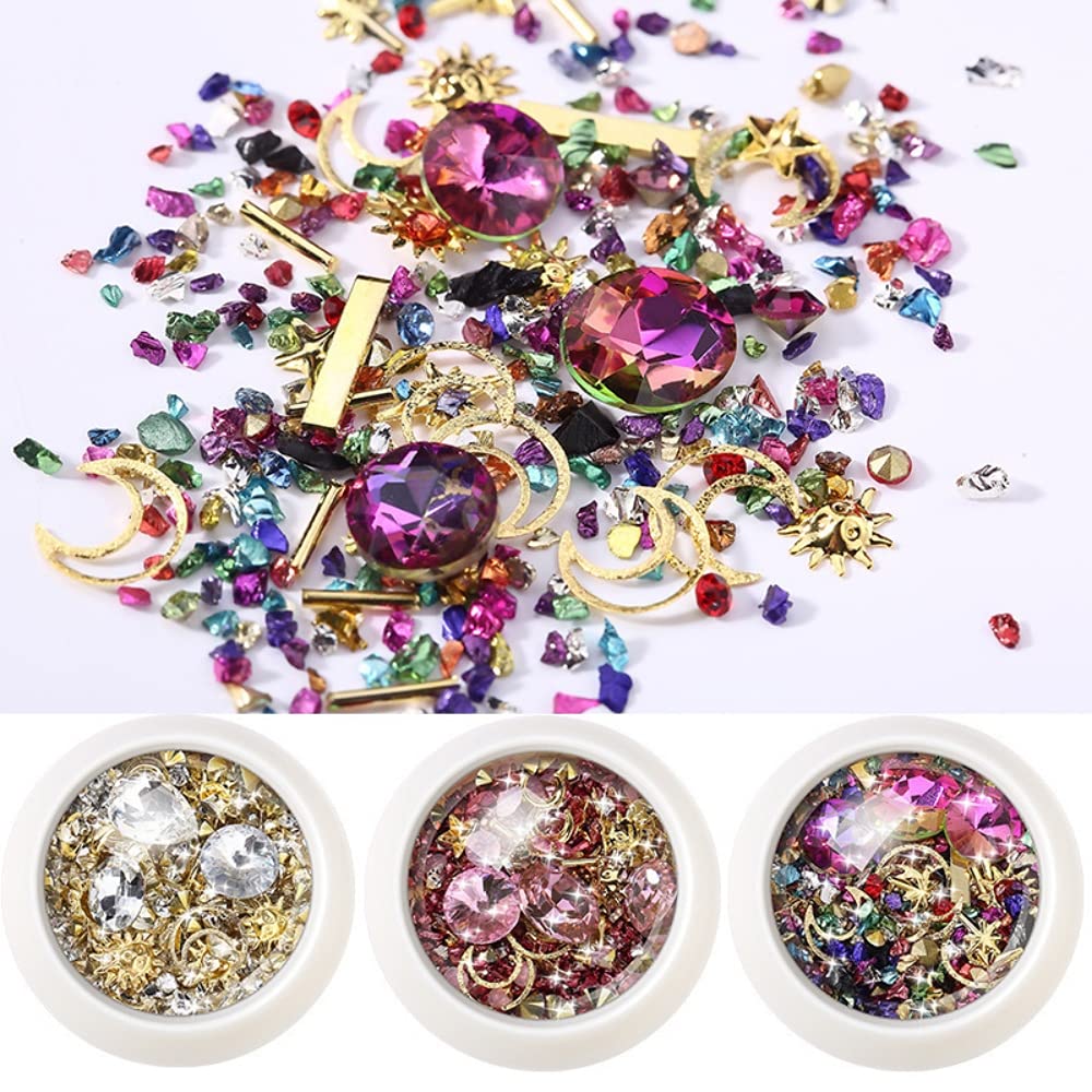 MAYCREATE 6 Boxes Mixed Nail Art Rhinestones Diamonds Crystals Beads Gems with Tweezer for 3D Nails Art Decoration Nail Art Supplies MAYCREATE 6 Boxes Mixed Nail Art Rhinestones Diamonds Crystals Beads Gems with Tweezer for 3D Nails Art Decoration Nail Art Supplies
